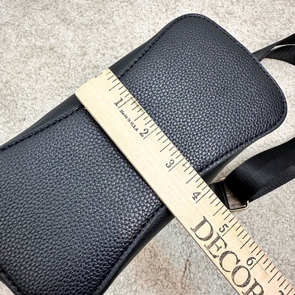 NEW Vegan Pebble Leather Mini Bucket Crossbody Like Dreams Multi Use Thick Strap - Picture 11 of 12